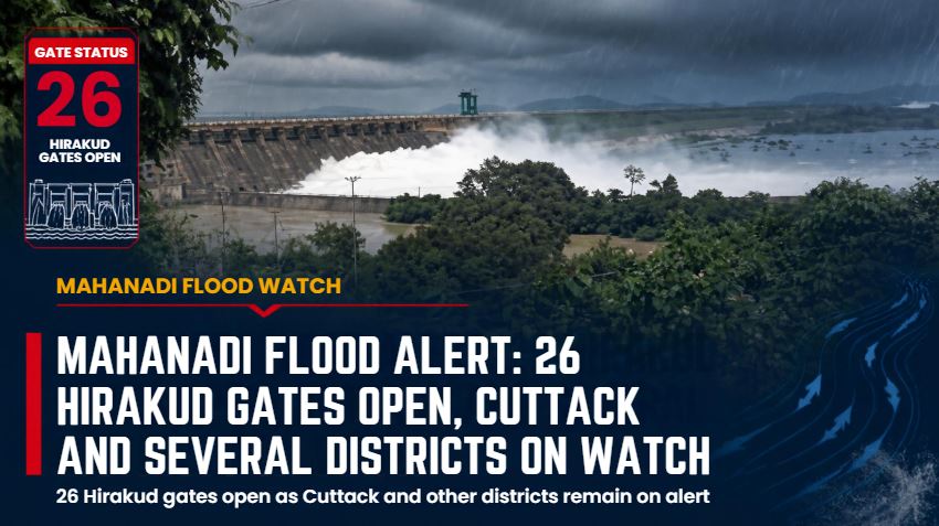 Mahanadi Flood Alert: 26 Hirakud Gates Open, Cuttack and Several Districts on Watch